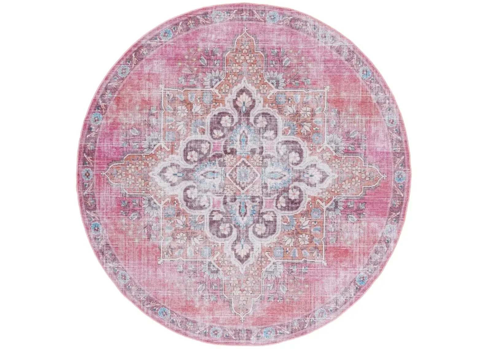 SERAPI 580 PINK  5'-3' x 5'-3' Round Round Rug