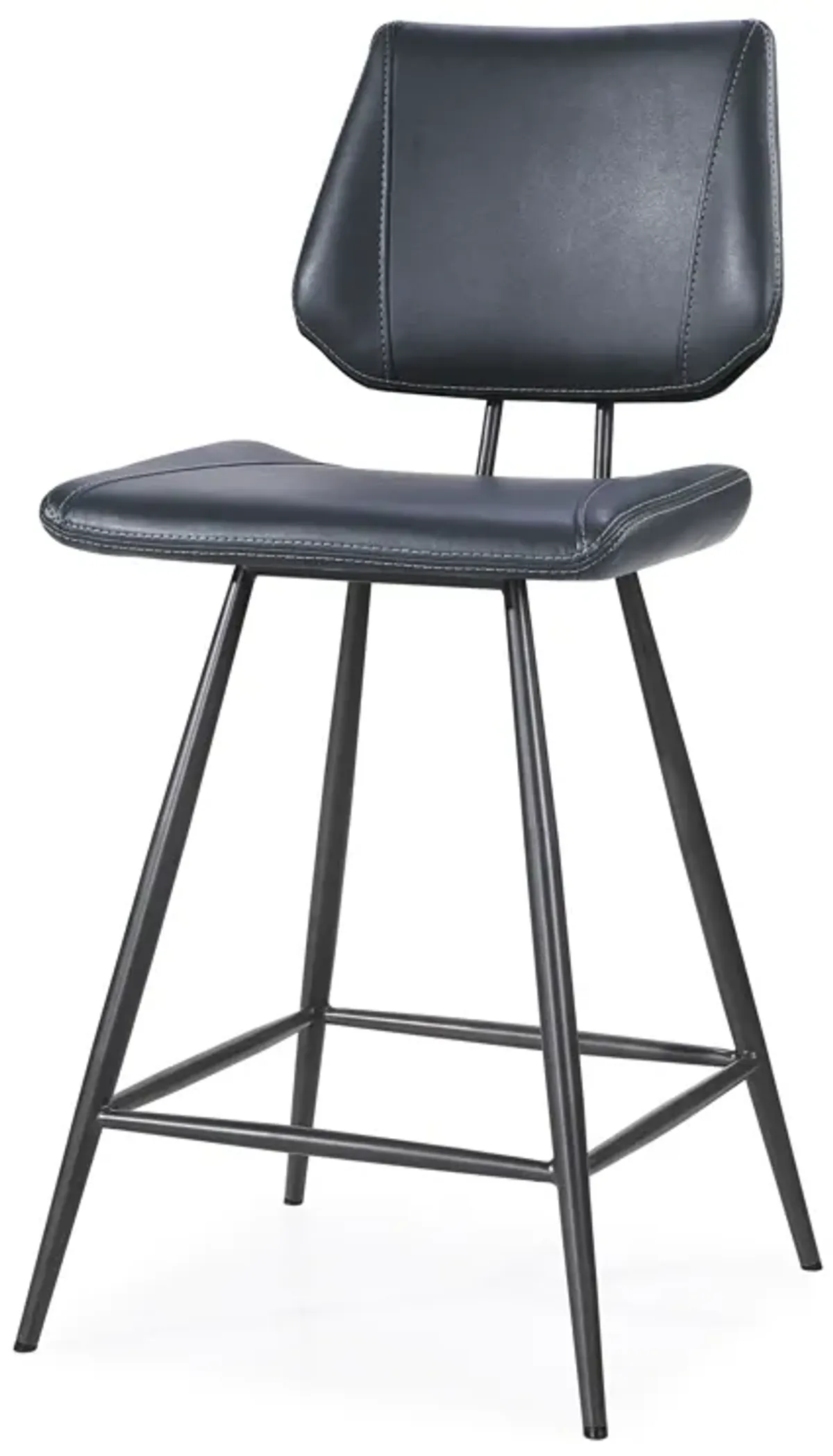 Vinson Modern Swivel Counter Stool in Cobalt