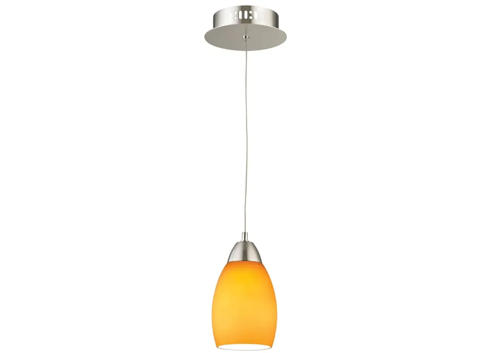 Buro 4" Wide 1-Light Mini Pendant - Satin Nickel