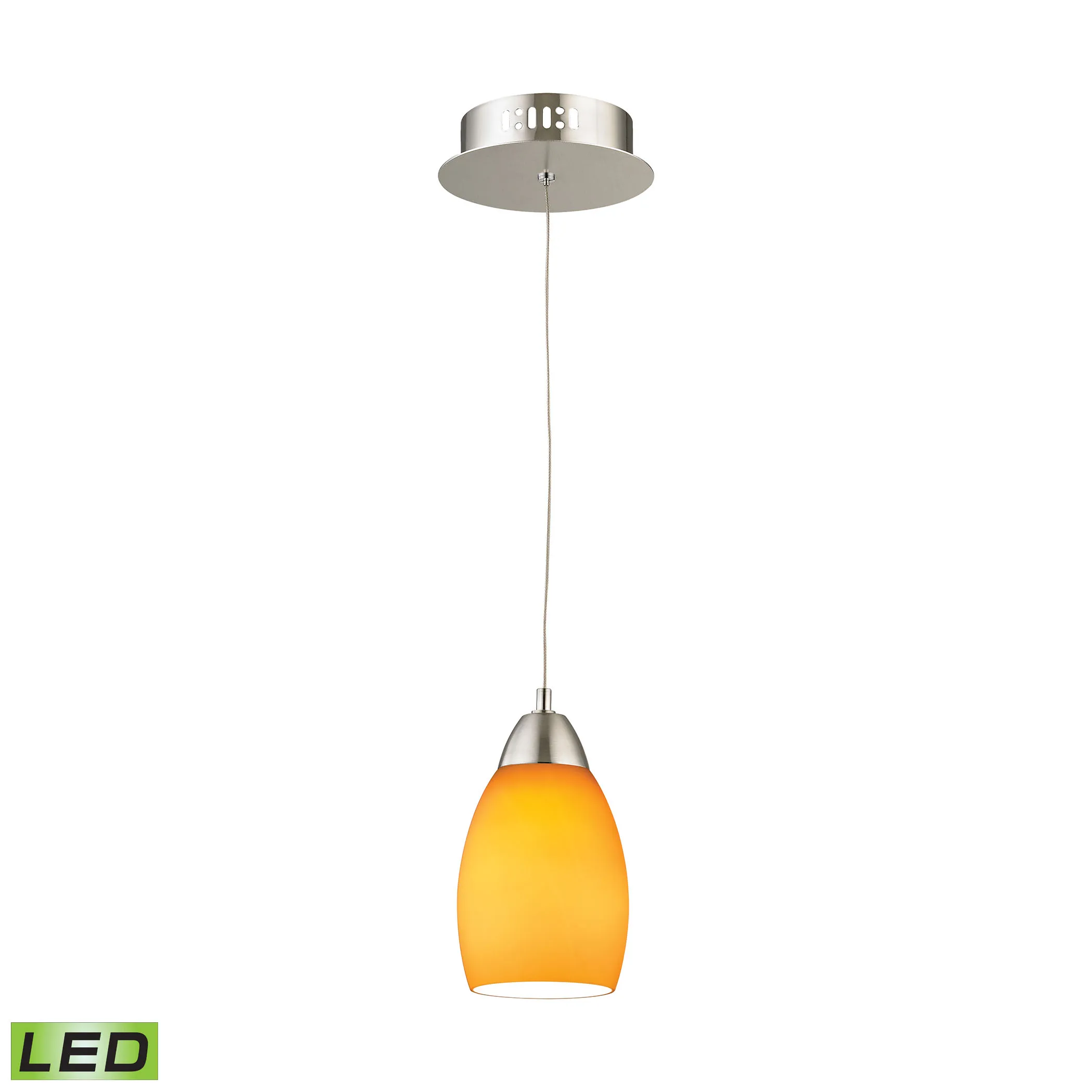 Buro 4" Wide 1-Light Mini Pendant - Satin Nickel