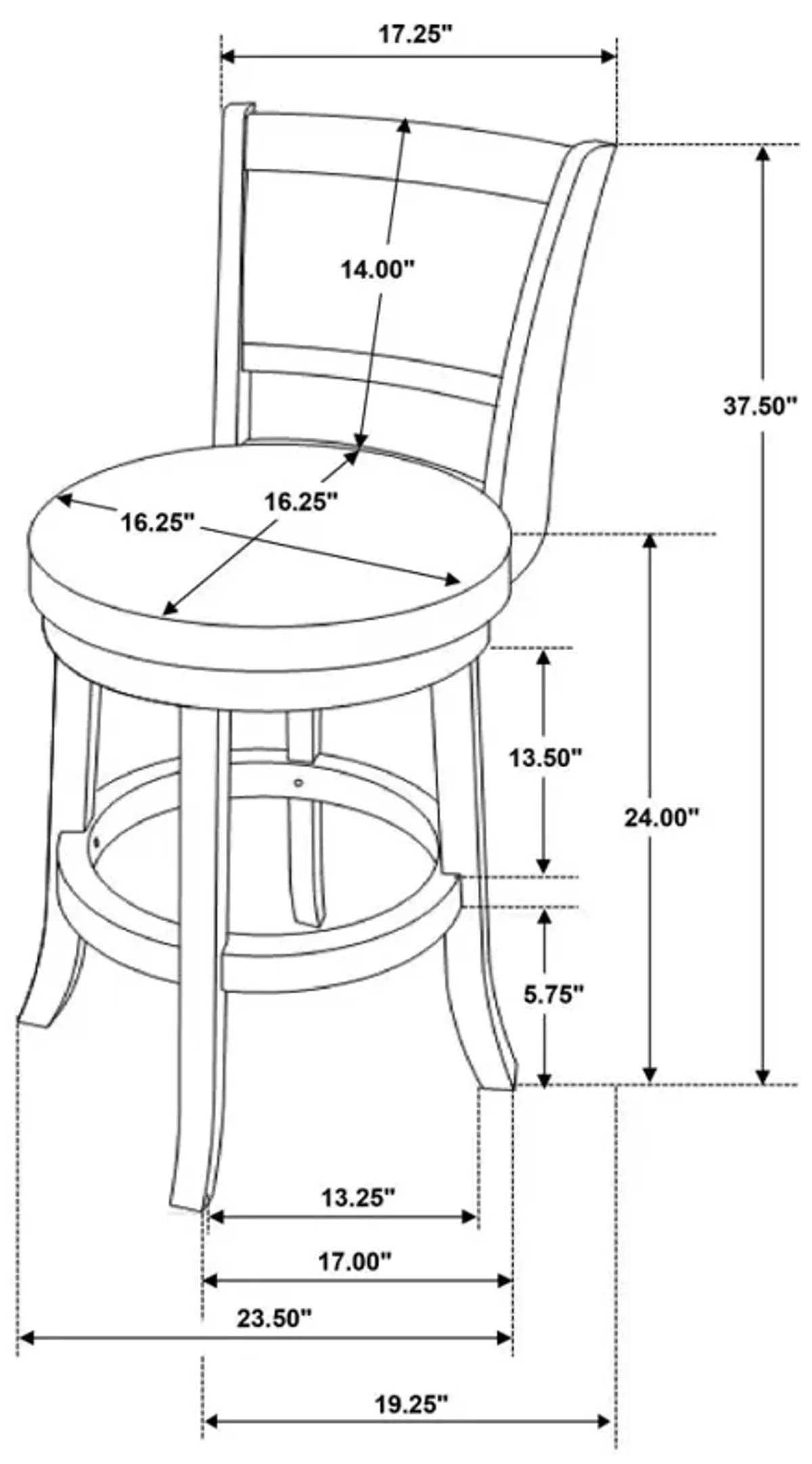 Broxton Upholstered Swivel Counter Height Stools Chestnut and Black (Set of 2)