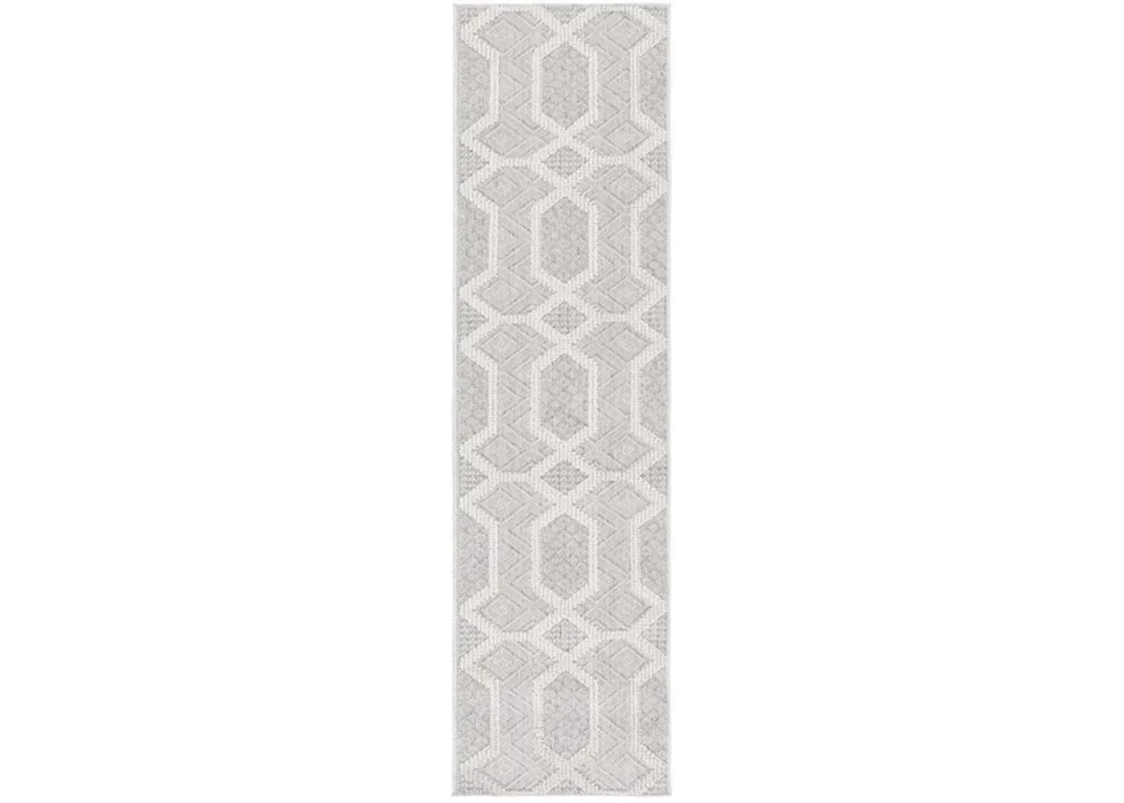 GLOBAL 416 Grey  2'-2' X 8' Runner Rug