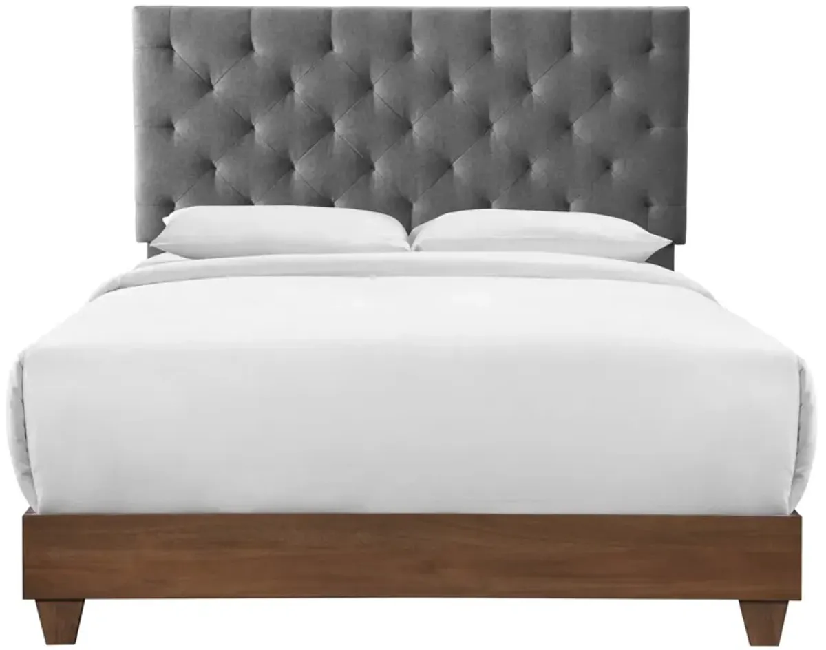 Rhiannon Diamond Tufted Upholstered Bed