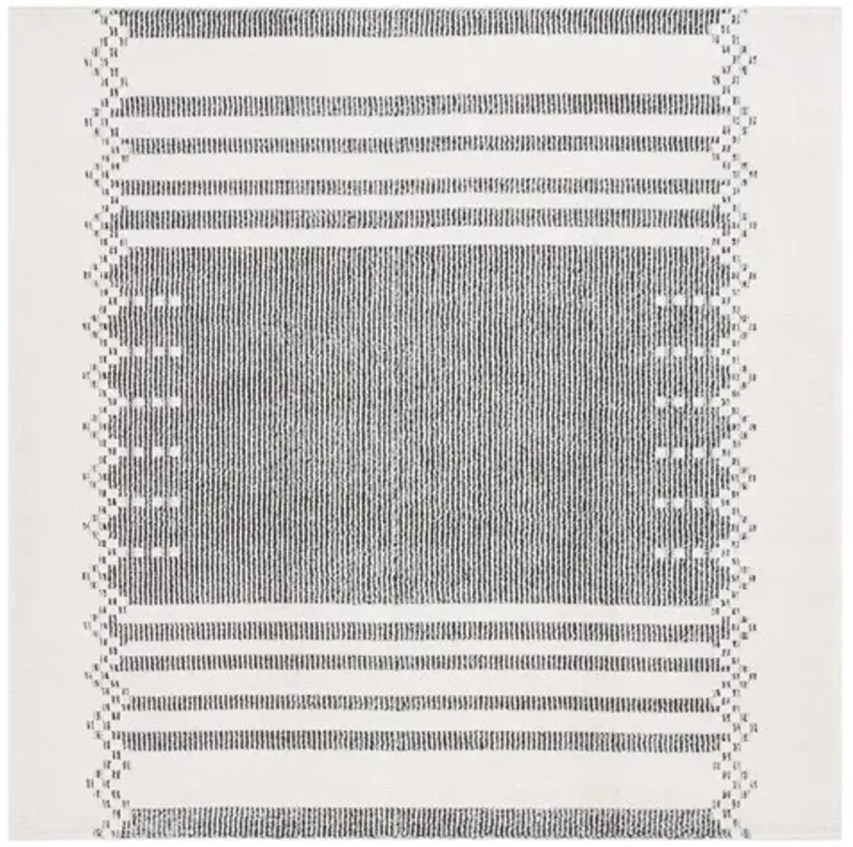 MELODY 106 Black 6'-7' X 6'-7' Square Square Rug