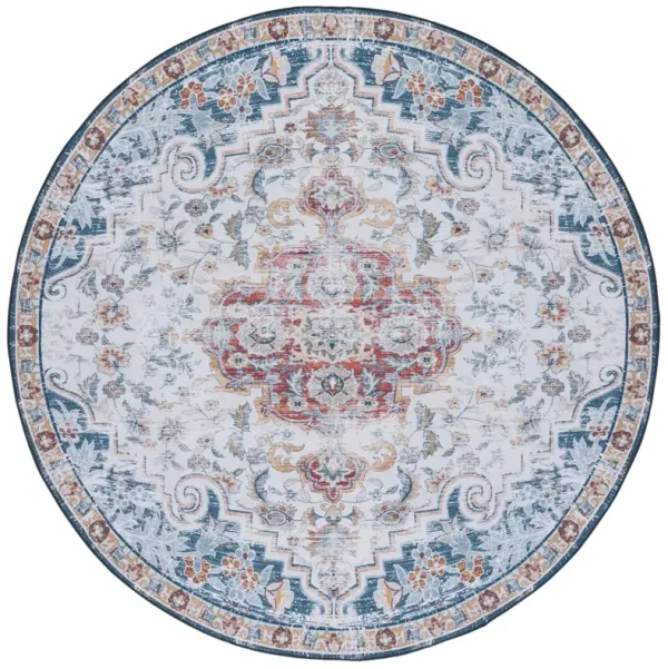 TUCSON 117 M/W S/R GREY  4' x 4' Round Round Rug