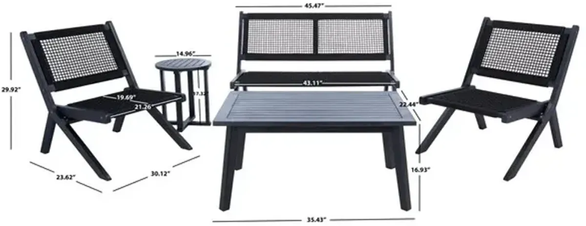 KOBINA 5PC OUTDOOR LIVING SET