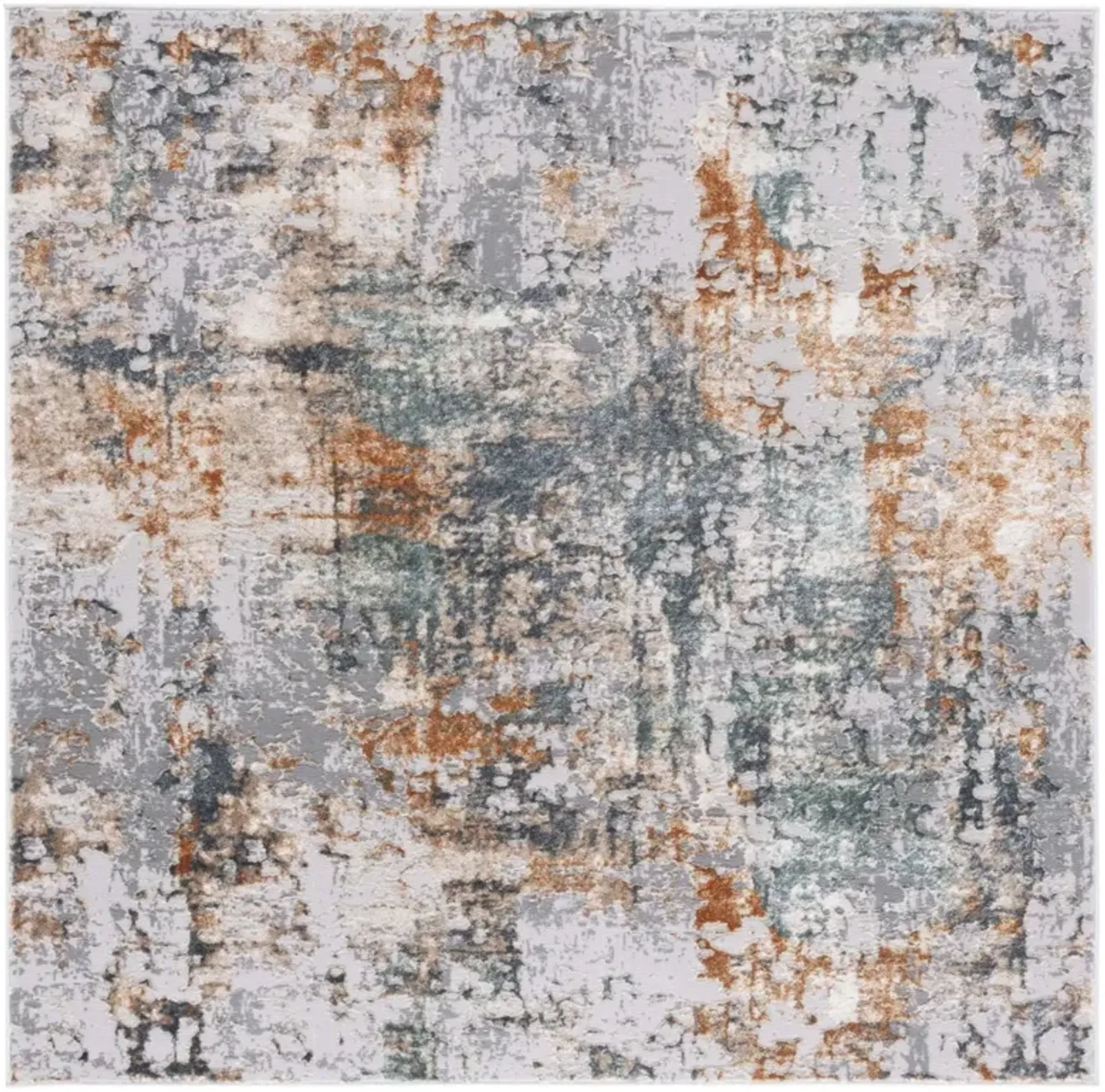 ALENIA 102 GREY  6'-7' X 6'-7' Square Square Rug