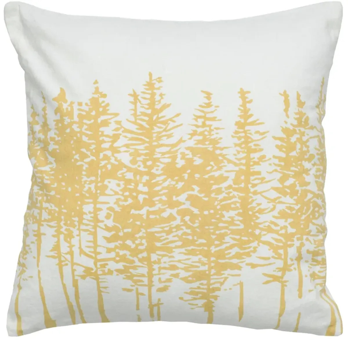 Trees Yellow  Pillow