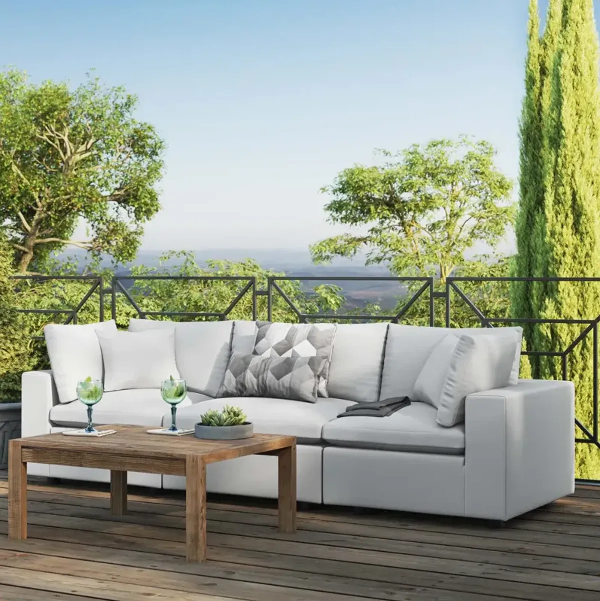 Commix Overstuffed Outdoor Sofa