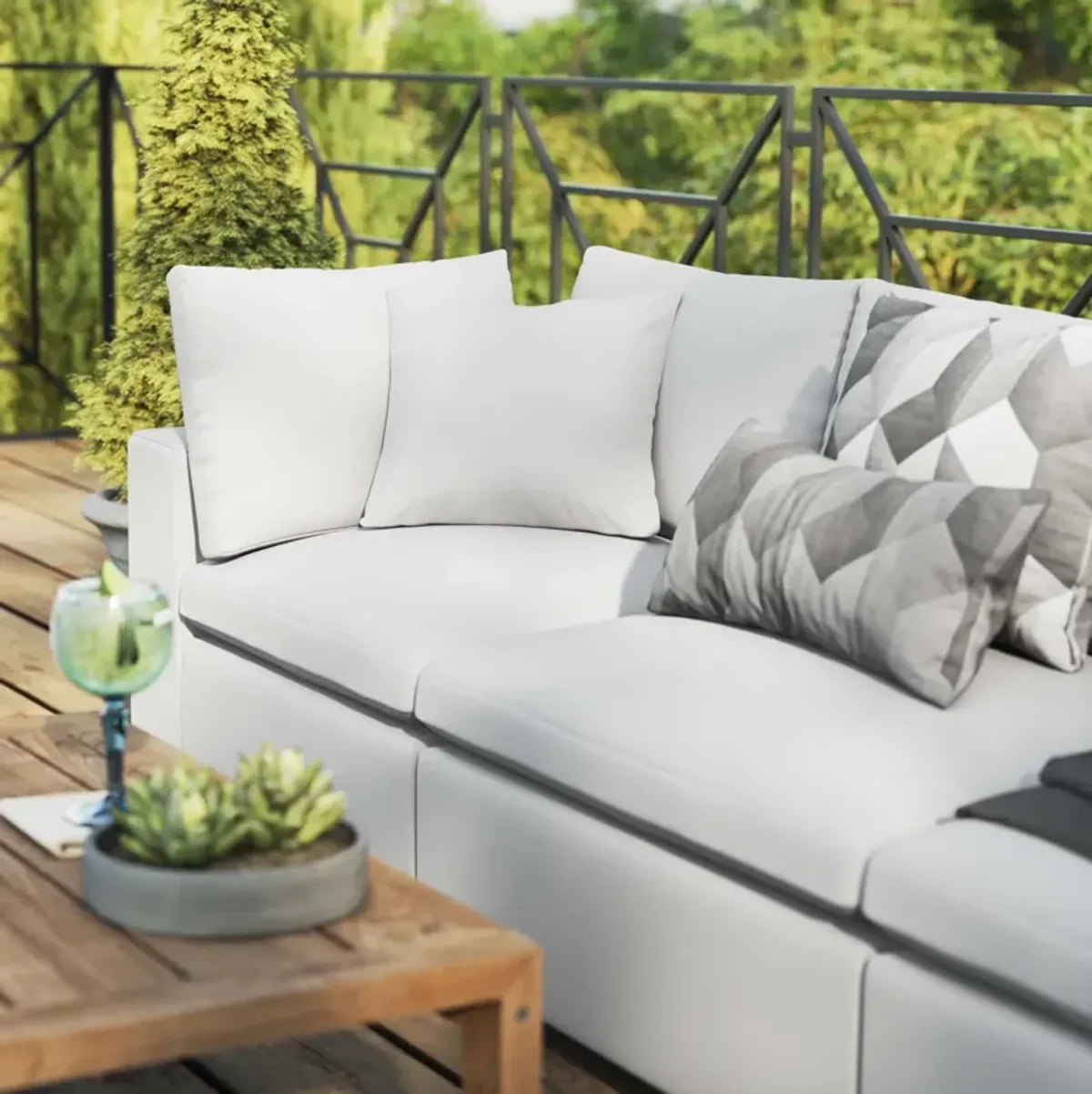 Commix Overstuffed Outdoor Sofa