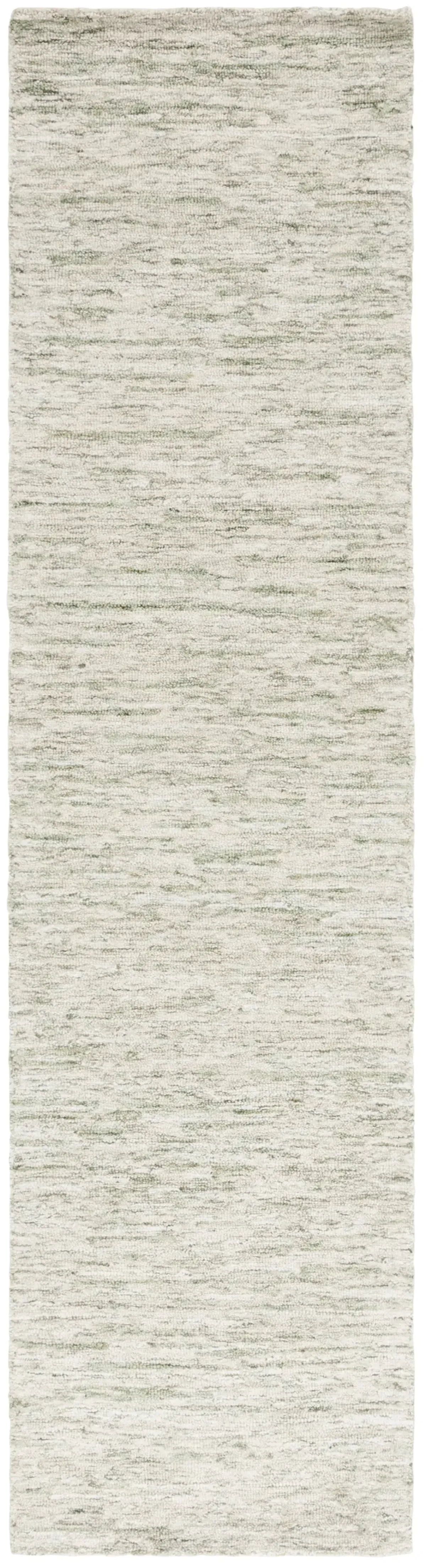 EBONY 450 GREEN  2'-3' x 9' Runner Rug