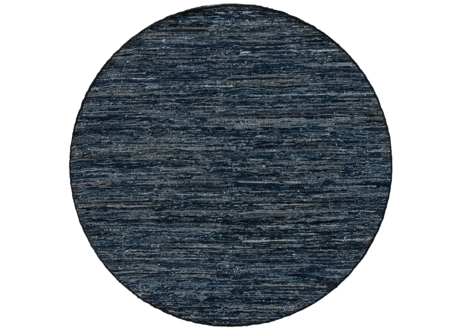 RAG RUG 301 NAVY  6' x 6' Round Round Rug