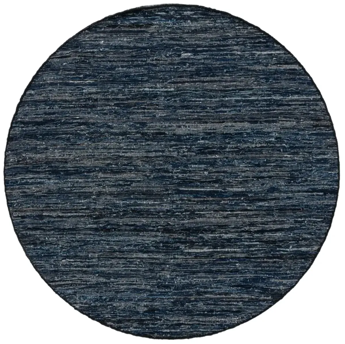 RAG RUG 301 NAVY  6' x 6' Round Round Rug