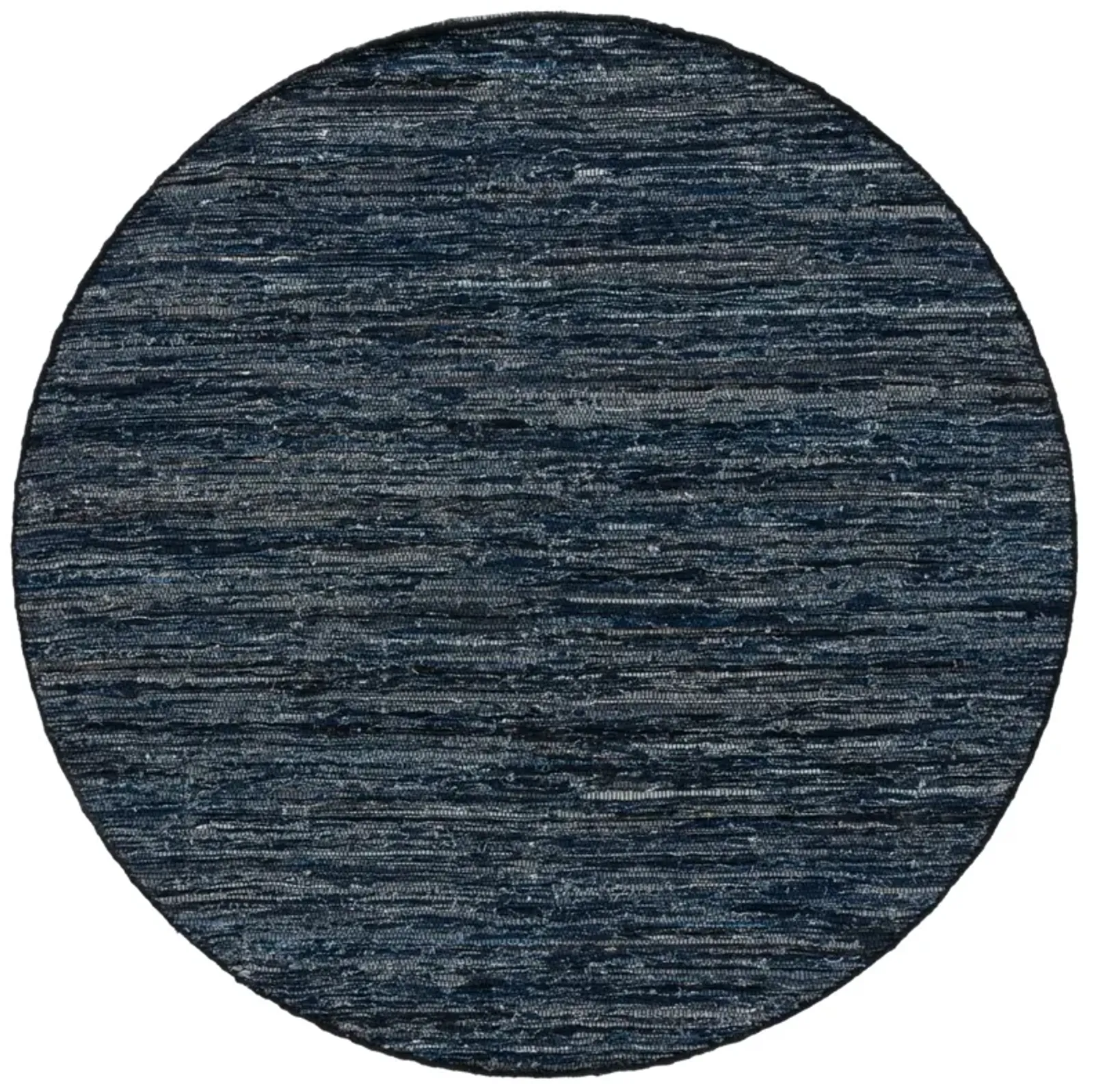 RAG RUG 301 NAVY  6' x 6' Round Round Rug