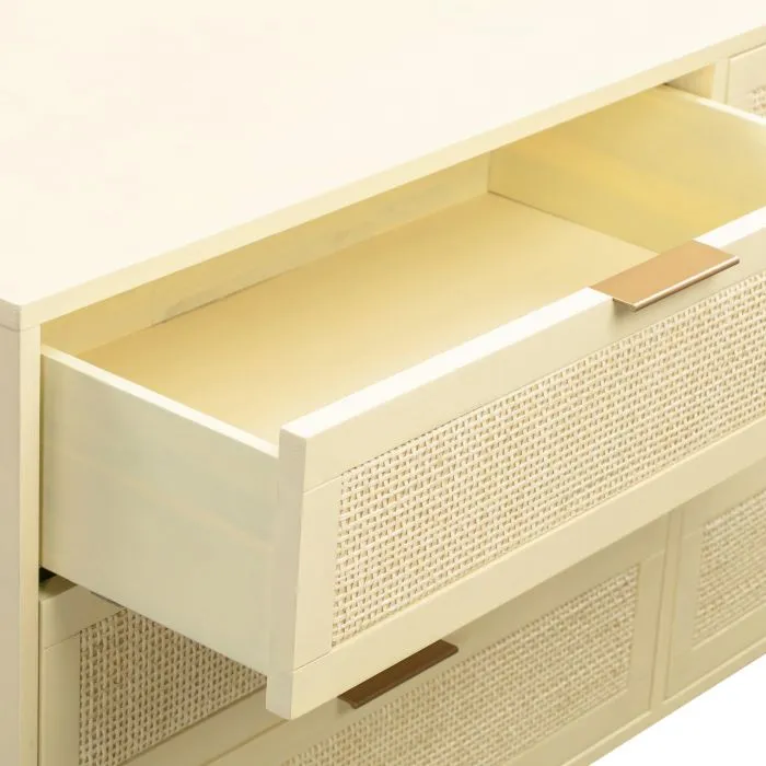 Buttermilk 6 Drawer Dresser