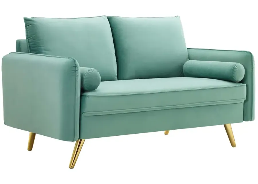 Revive Performance Velvet Loveseat