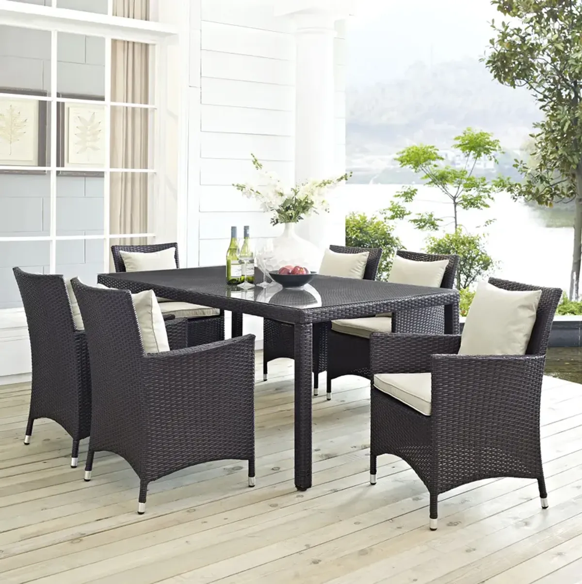 Convene 7 Piece Outdoor Patio Dining Set