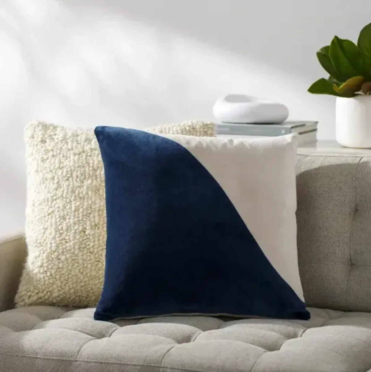 Cotton Velvet CV-066 18"L x 18"W Accent Pillow