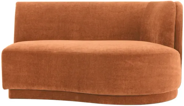 YOON CHAISE RIGHT FIRED RUST