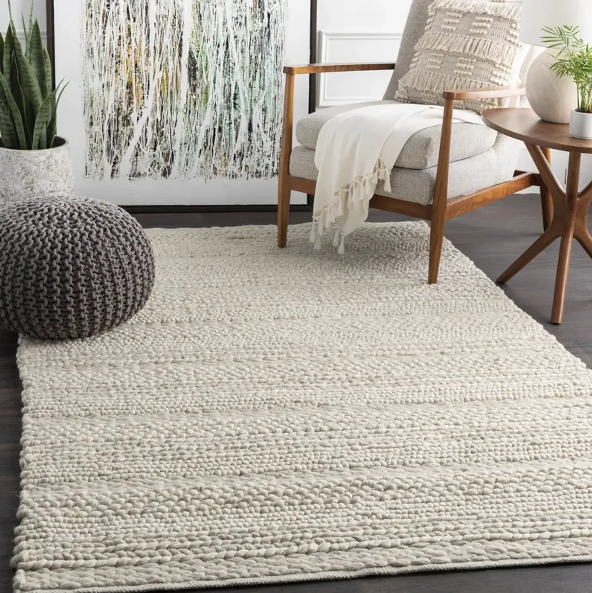 Clifton Ivory Hand Woven Rug