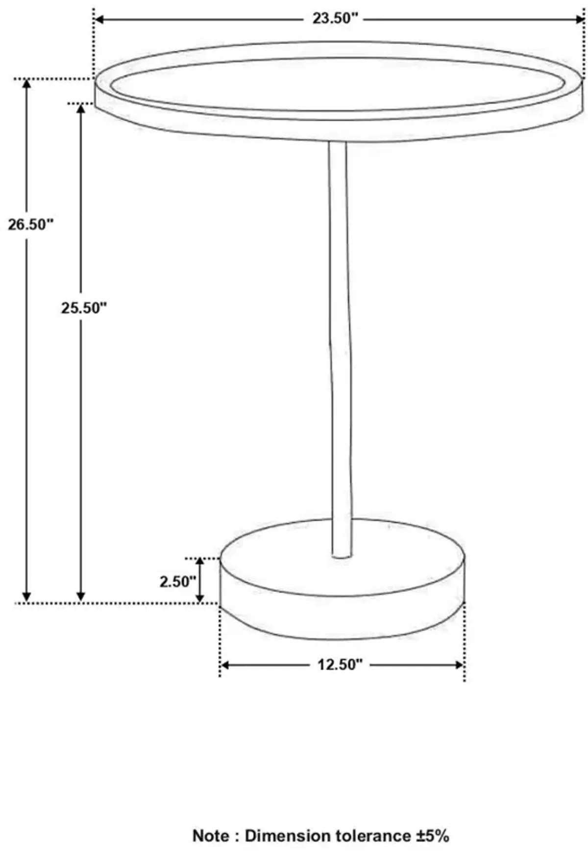 Abbey Round Top Accent Table