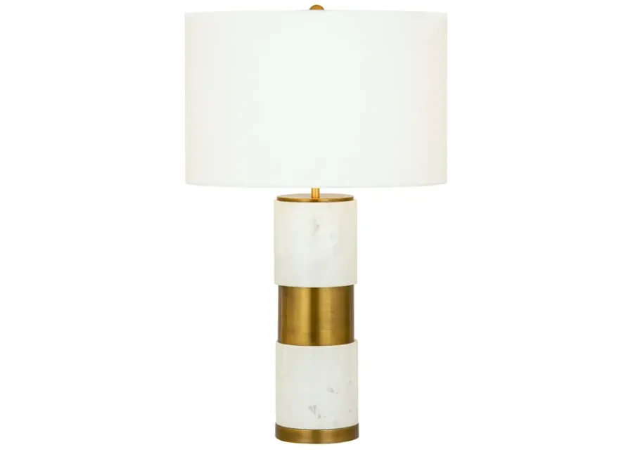 Jansen 27'' High 1-Light Table Lamp - Aged Brass - Includes LED Bulb