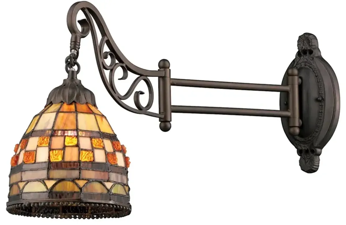 Mix-N-Match 12" High 1-Light Sconce - Tiffany Bronze