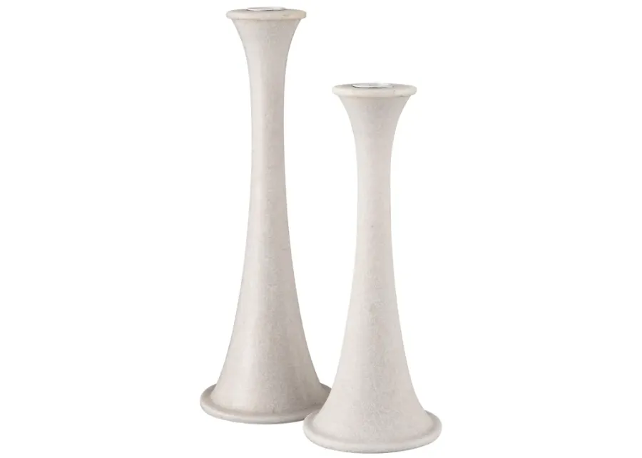 Bonnie Candleholder - Set of 2 Alabaster