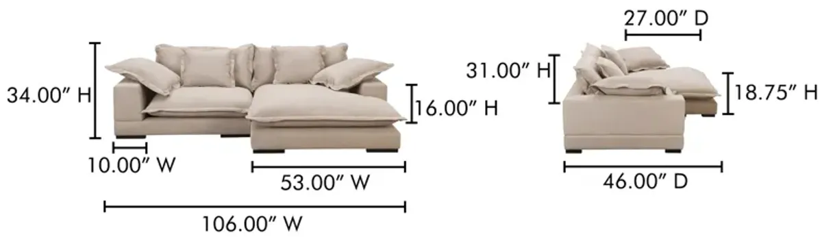 Daydream Sectional Beige