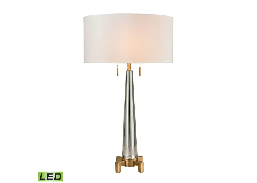 Bedford 30" High 2-Light Table Lamp - Aged Brass