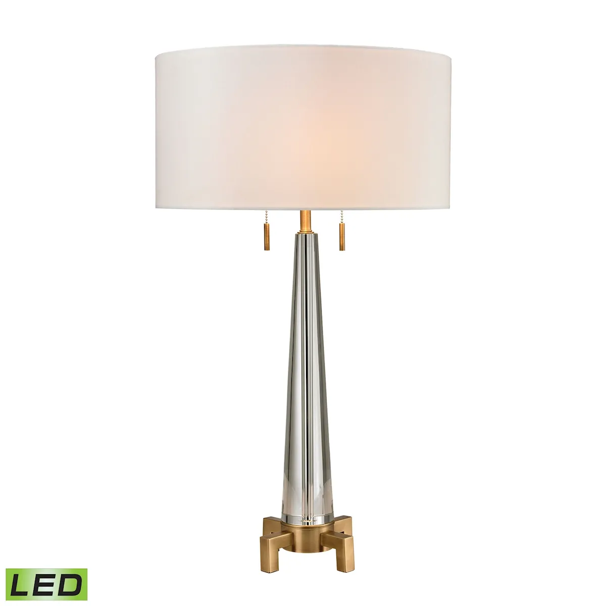 Bedford 30" High 2-Light Table Lamp - Aged Brass