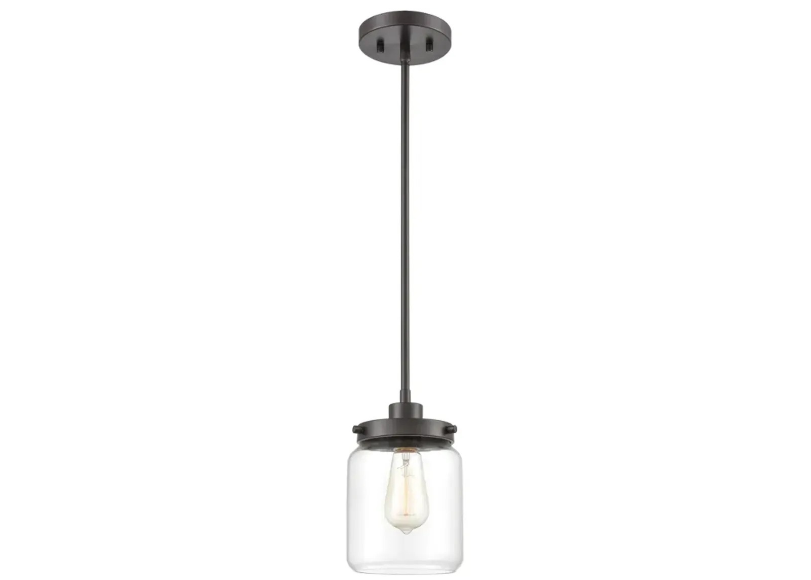 Mason 6" Wide 1-Light Mini Pendant - Oil Rubbed Bronze