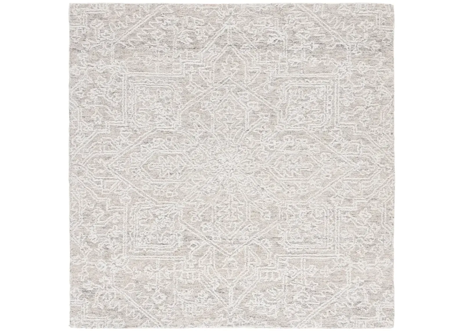 EBONY 205 IVORY  6' x 6' Square Square Rug