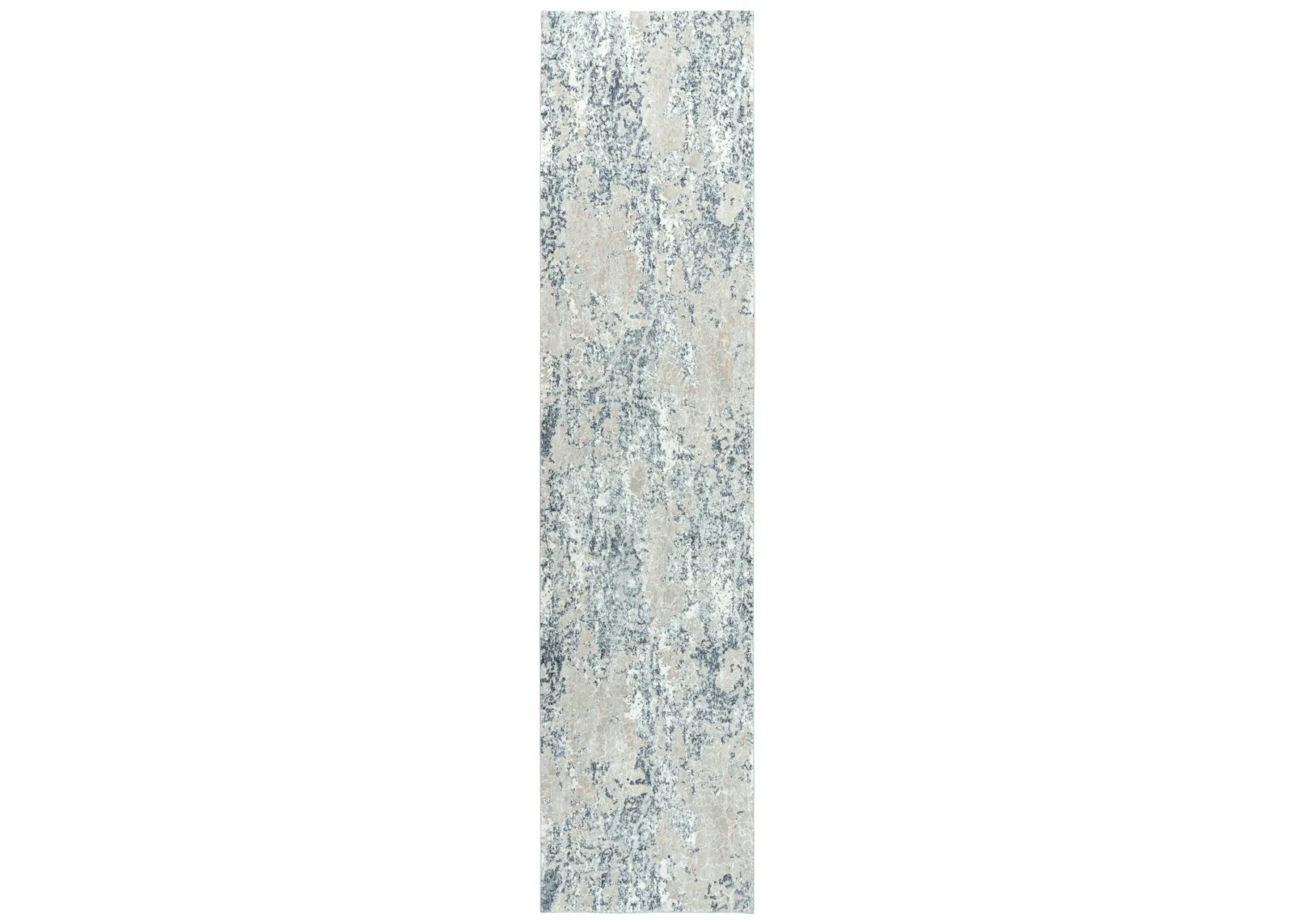 Chelsea Cream/Gray Abstract Polyester 2'7" x 9'6" Runner Rug