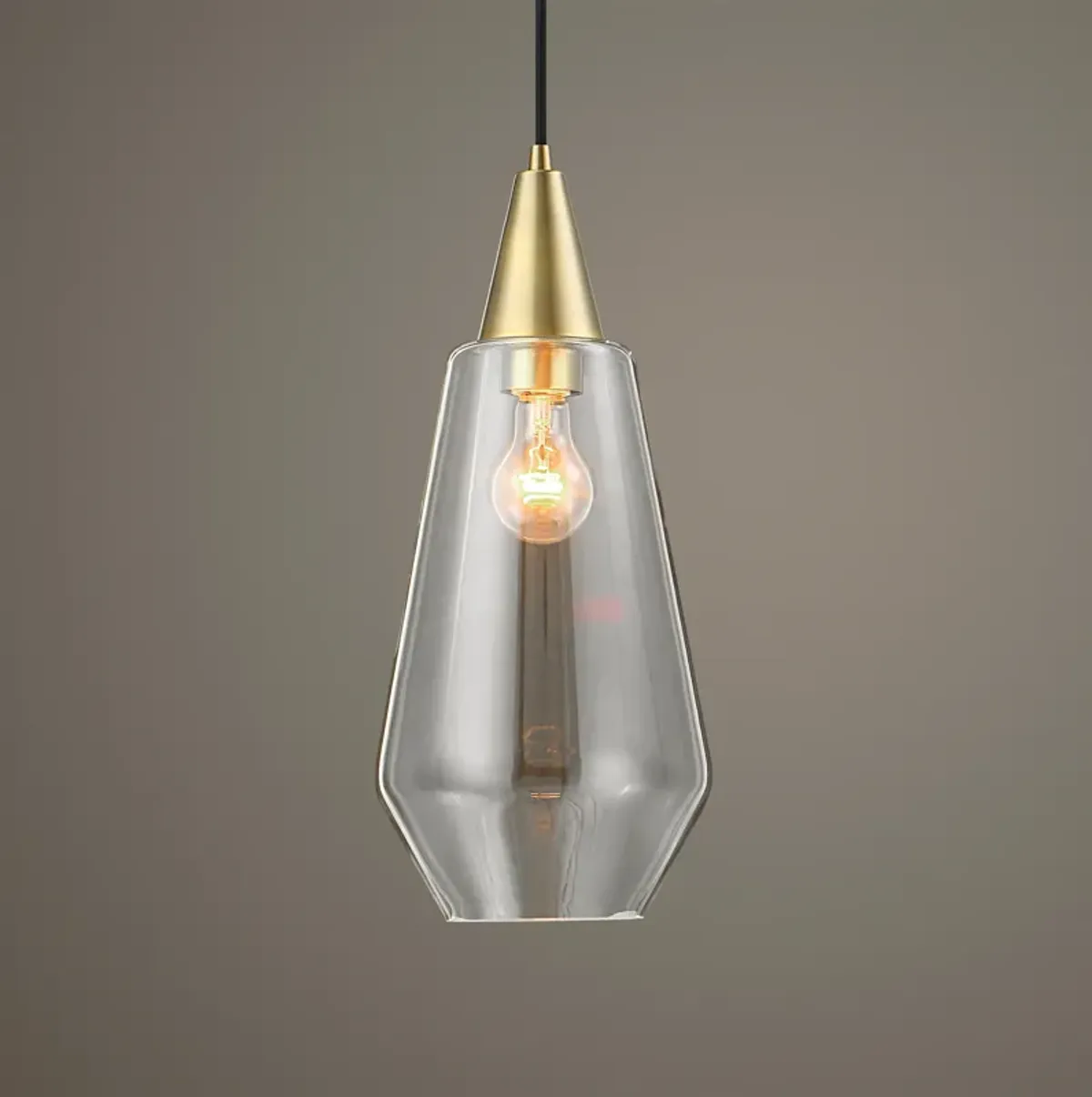 Eichler Antique Brass 1 Light Mini Pendant