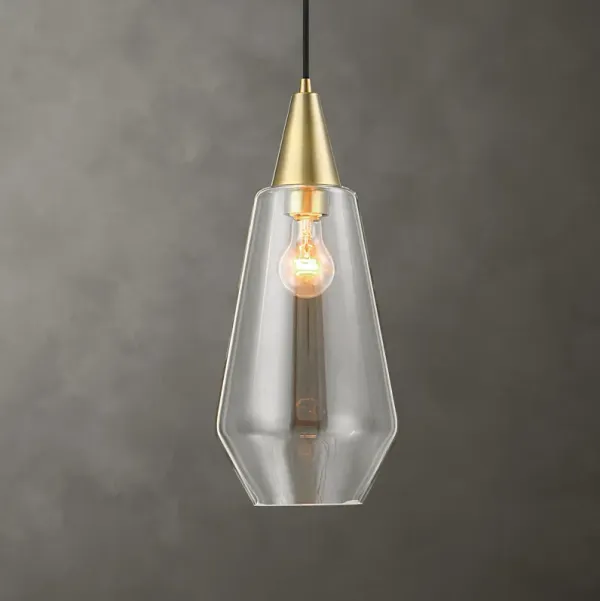 Eichler Antique Brass 1 Light Mini Pendant