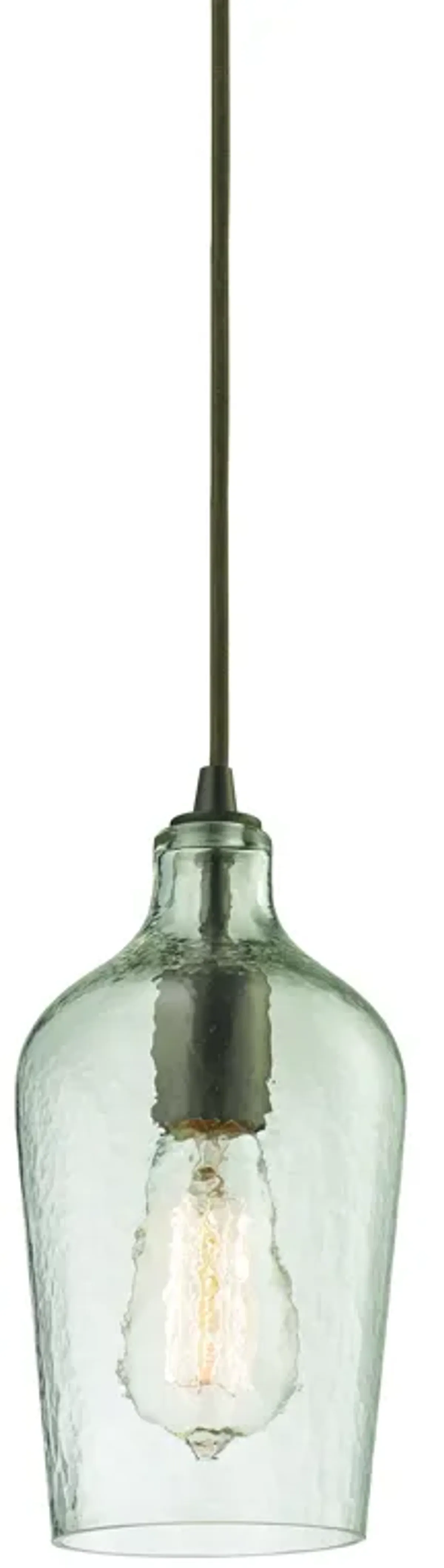 Hammered Glass Configurable Multi Pendant - Oil Rubbed Bronze