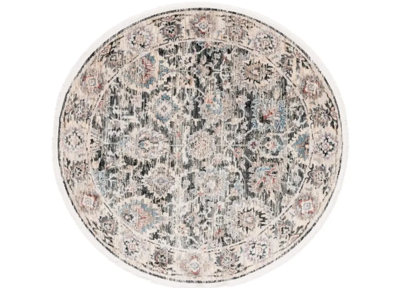 ARTIFACT 558 CHARCOAL  4' x 4' Round Round Rug