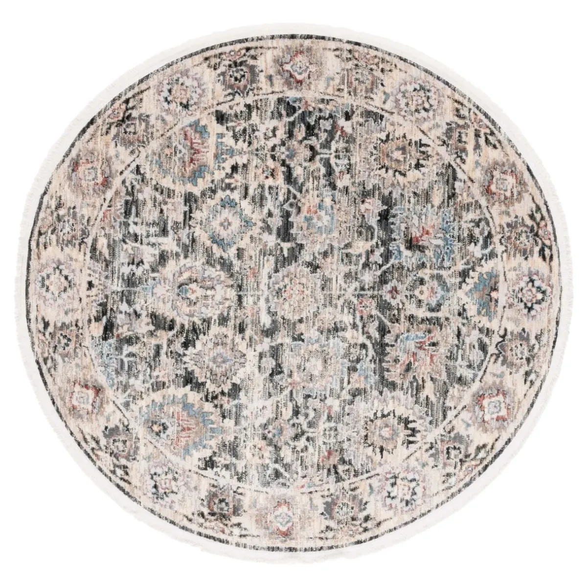 ARTIFACT 558 CHARCOAL  4' x 4' Round Round Rug