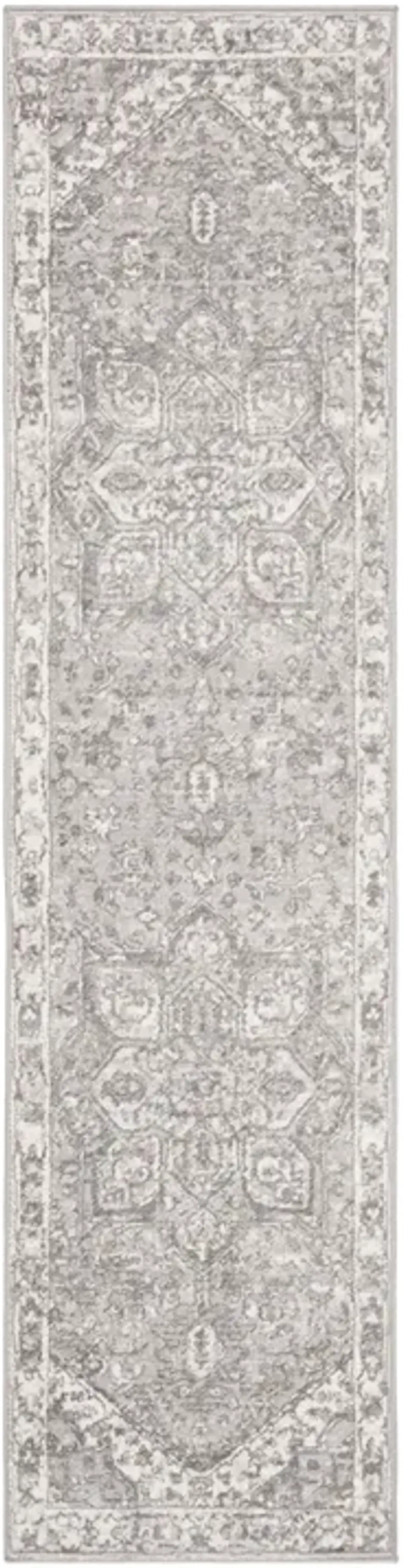 Brentwood 852 Cream / Grey 2' X 4' Accent Powerloomed Rug