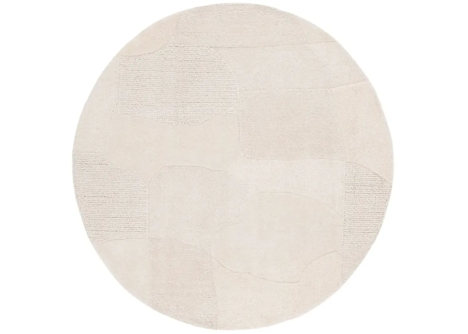 MANHATTAN 577 IVORY  6' x 6' Round Round Rug