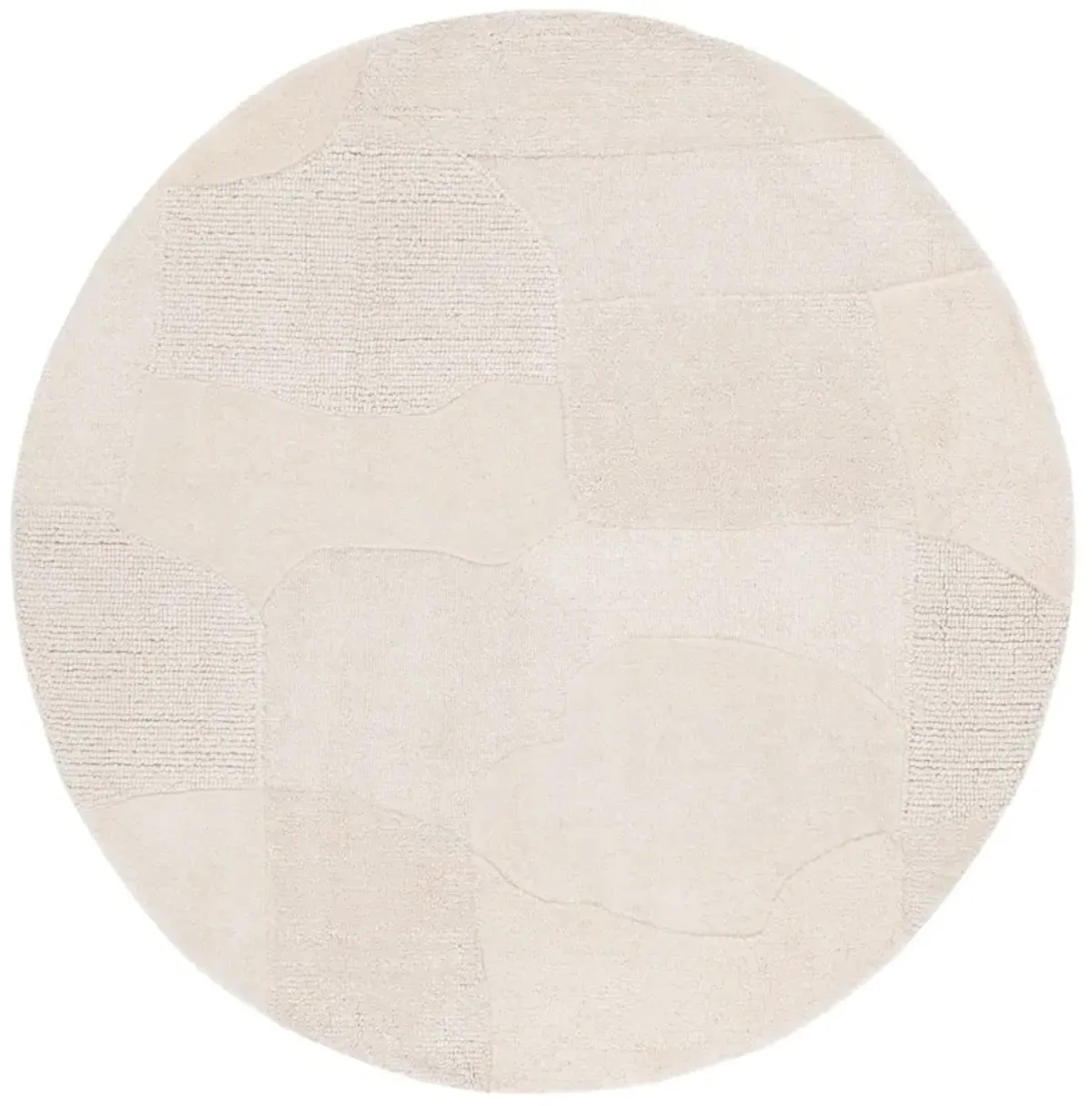 MANHATTAN 577 IVORY  6' x 6' Round Round Rug