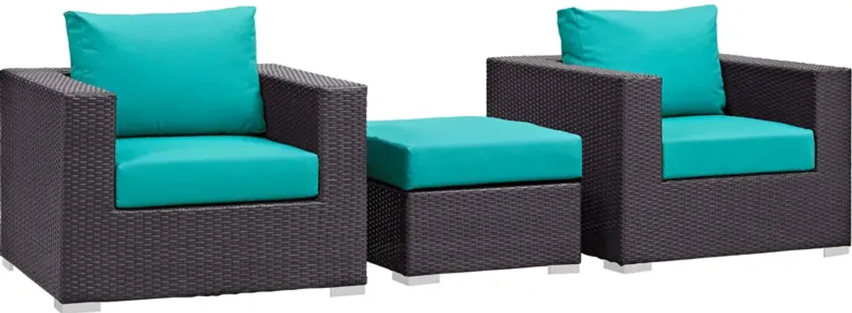 Convene 3 Piece Outdoor Patio Sofa Set