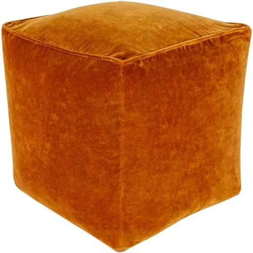 Cotton Velvet CVPF-020 16"H x 16"W x 16"D Pouf