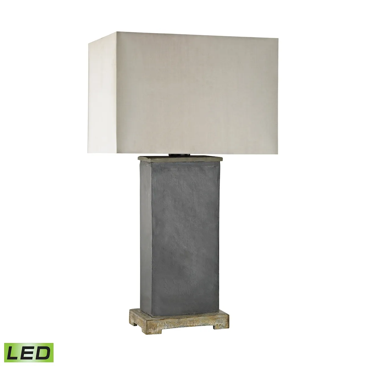 Elliot Bay 28" High 1-Light Outdoor Table Lamp - Gray