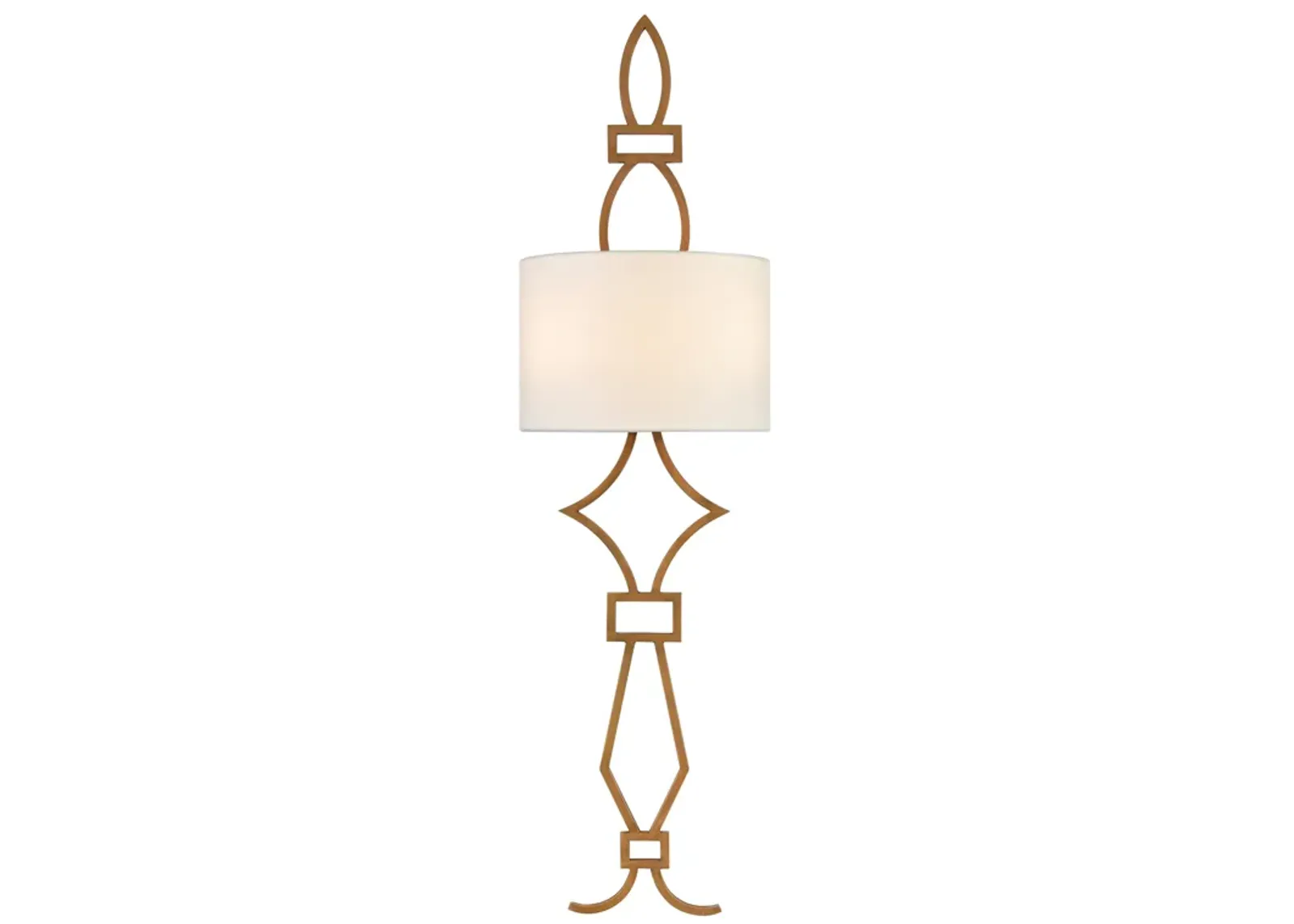 Harlech 38" High 2-Light Sconce - Painted Aged Brass