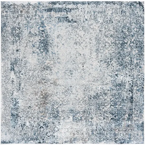 PARKER 118 BLUE  6'-7' x 6'-7' Square Square Rug