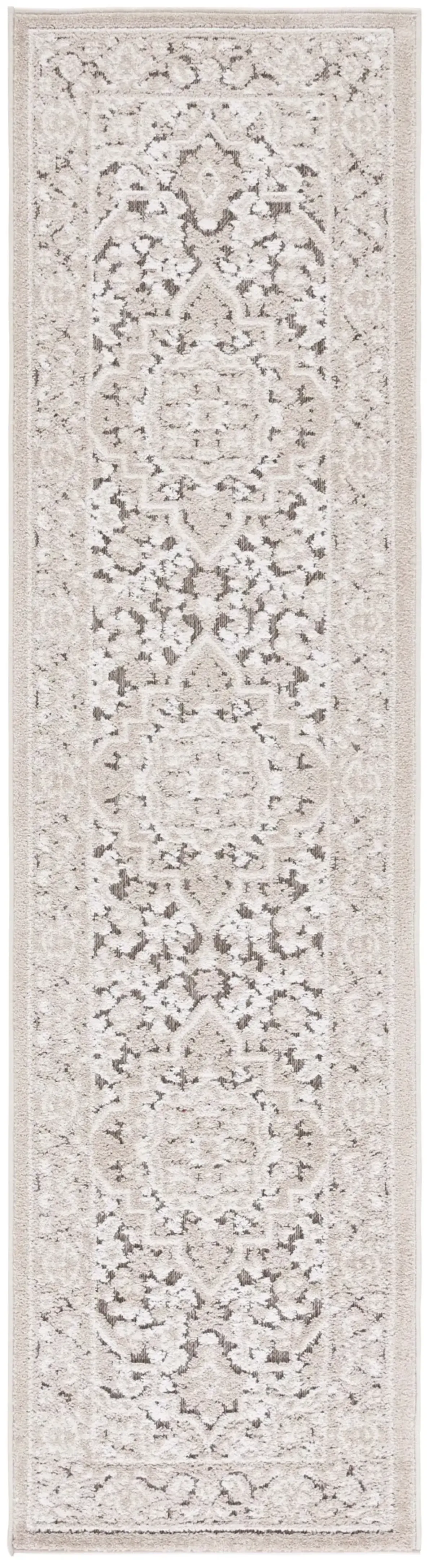 CABANA 636 BEIGE  2'-2' x 8' Runner Rug