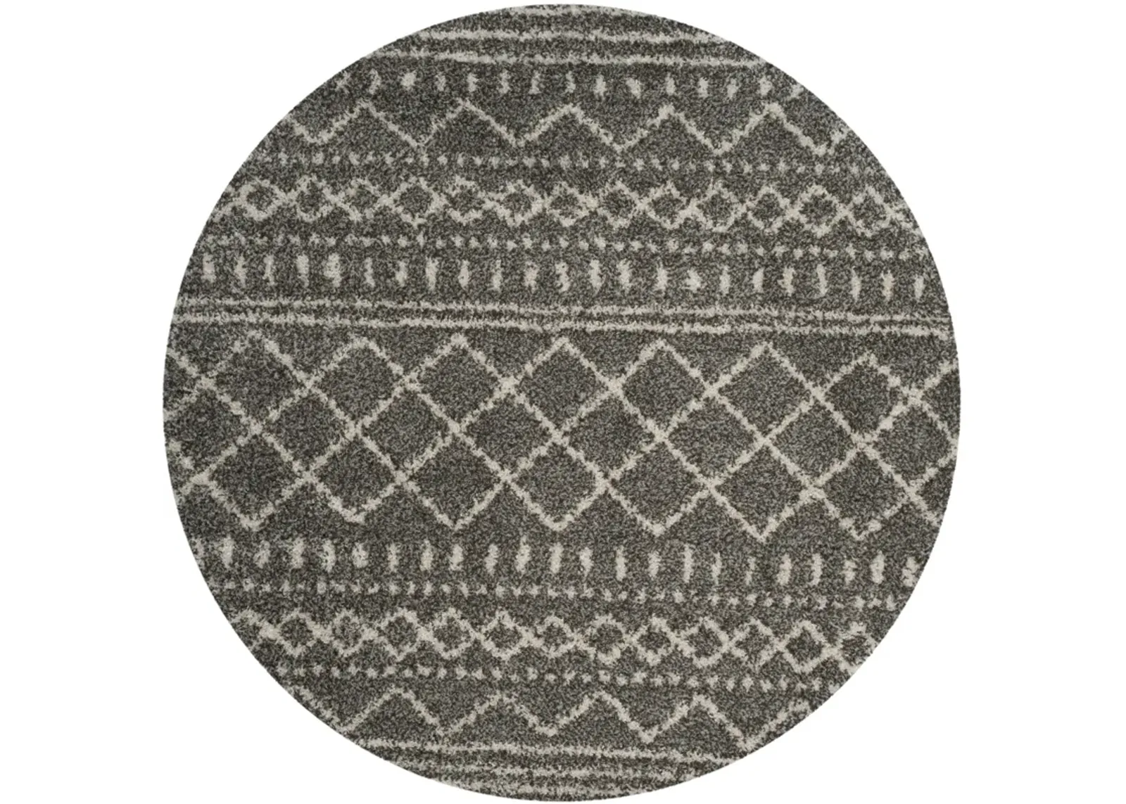 ARIZONA SHAG 741 BROWN  10' x 10' Round Round Rug