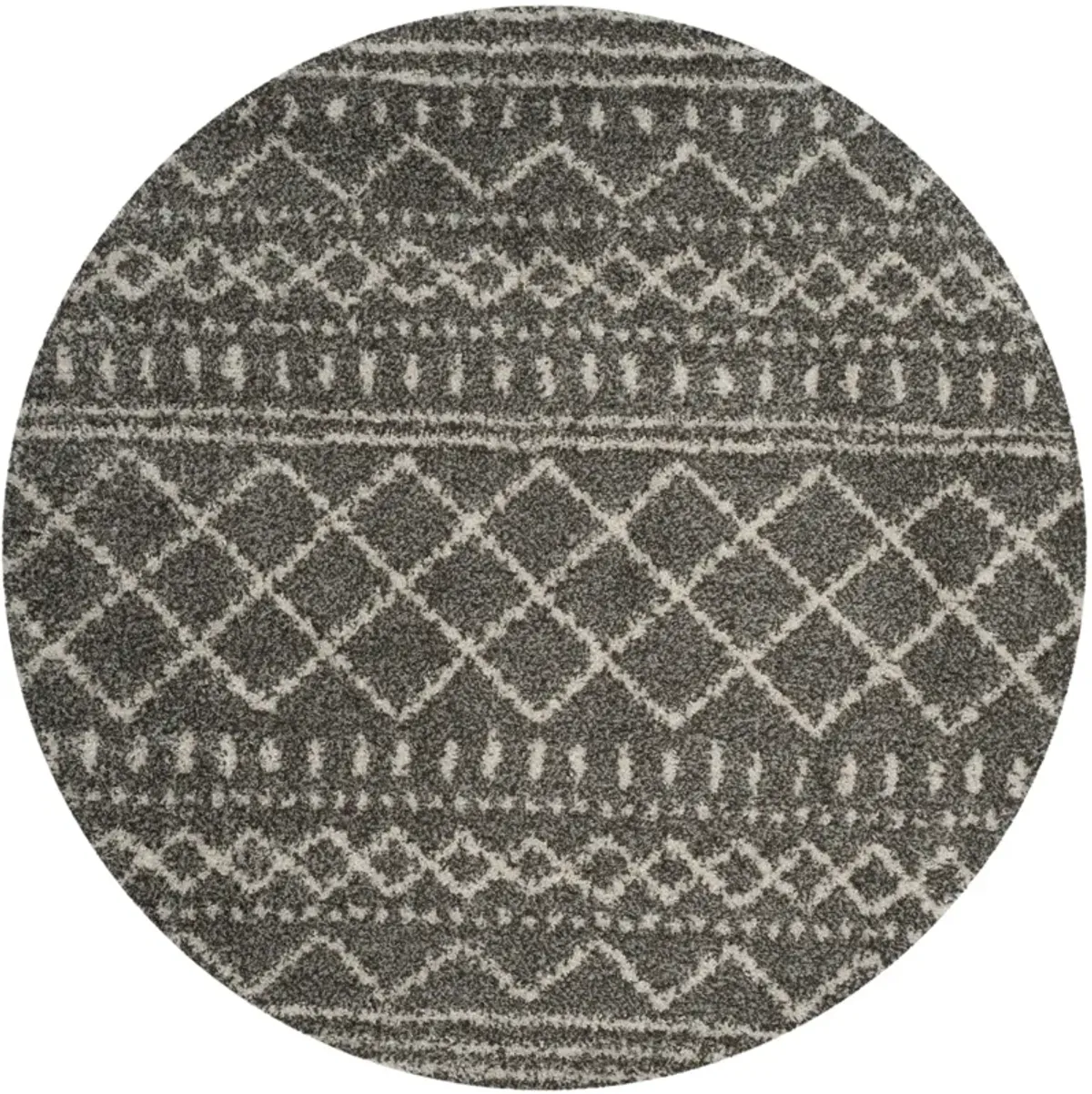 ARIZONA SHAG 741 BROWN  10' x 10' Round Round Rug